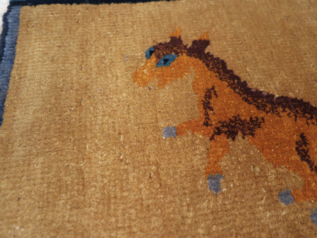 Vintage Chinese Pictorial Rug, No.31813 - Gss