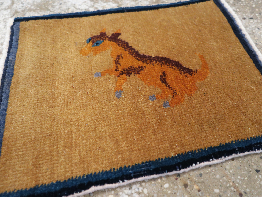 Vintage Chinese Pictorial Rug, No.31813 - Gss