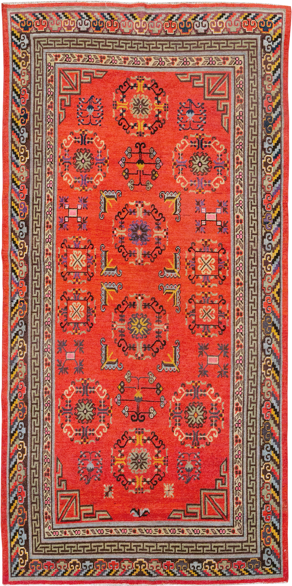 Antique East Turkestan Khotan Gallery Rug, No.31819 - Gss