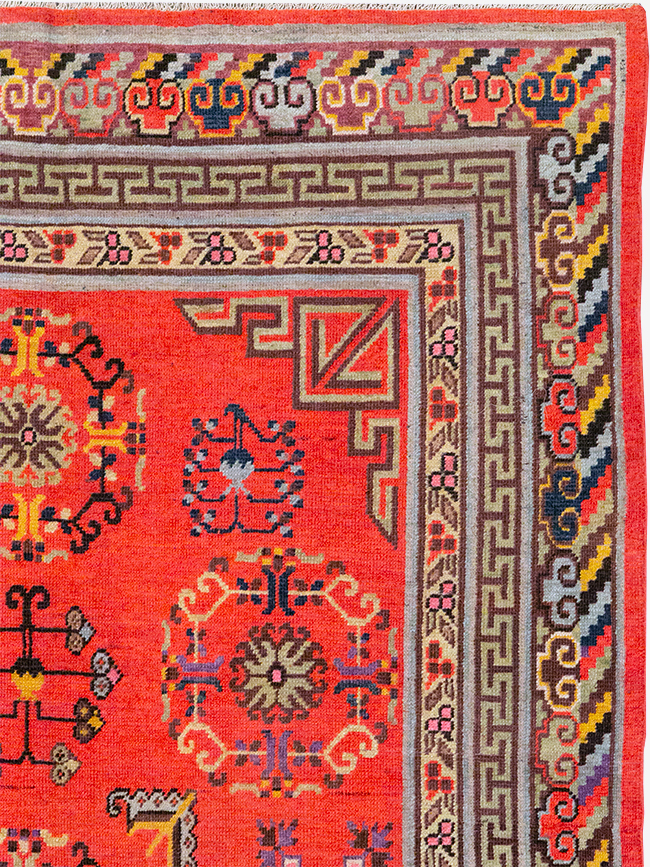 Antique East Turkestan Khotan Gallery Rug, No.31819 - Gss
