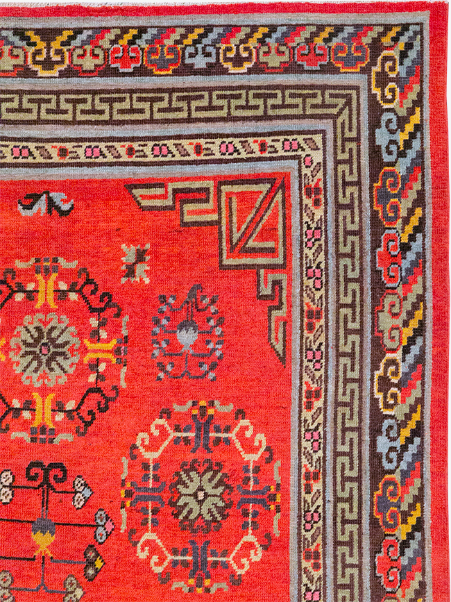 Antique East Turkestan Khotan Gallery Rug, No.31819 - Gss