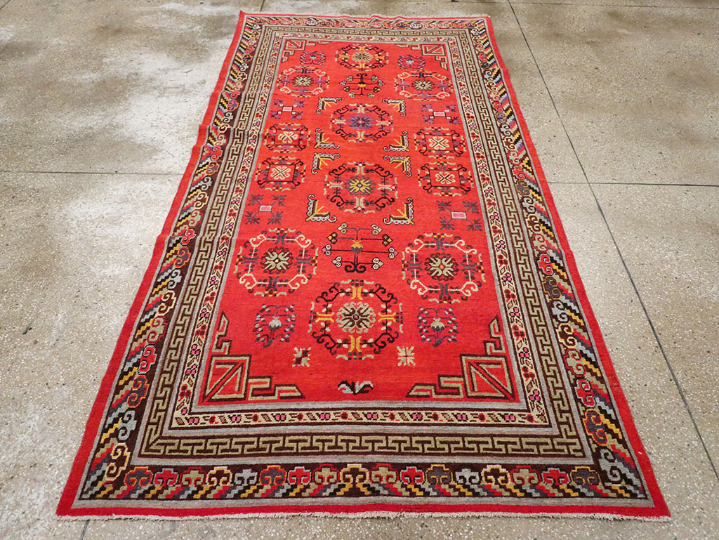 Antique East Turkestan Khotan Gallery Rug, No.31819 - Gss