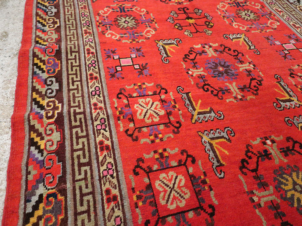 Antique East Turkestan Khotan Gallery Rug, No.31819 - Gss