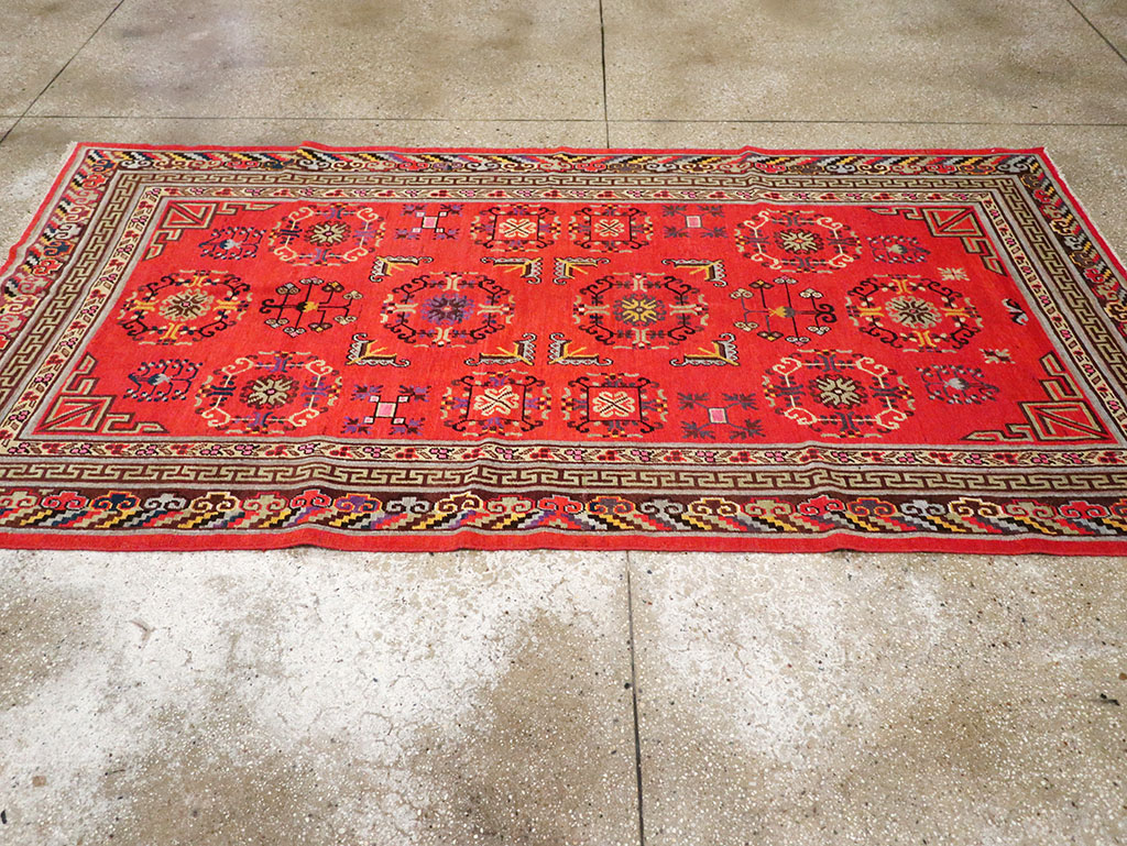 Antique East Turkestan Khotan Gallery Rug, No.31819 - Gss
