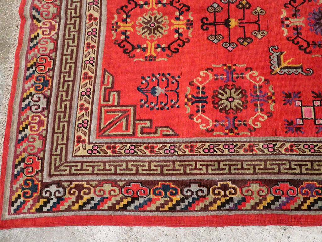 Antique East Turkestan Khotan Gallery Rug, No.31819 - Gss