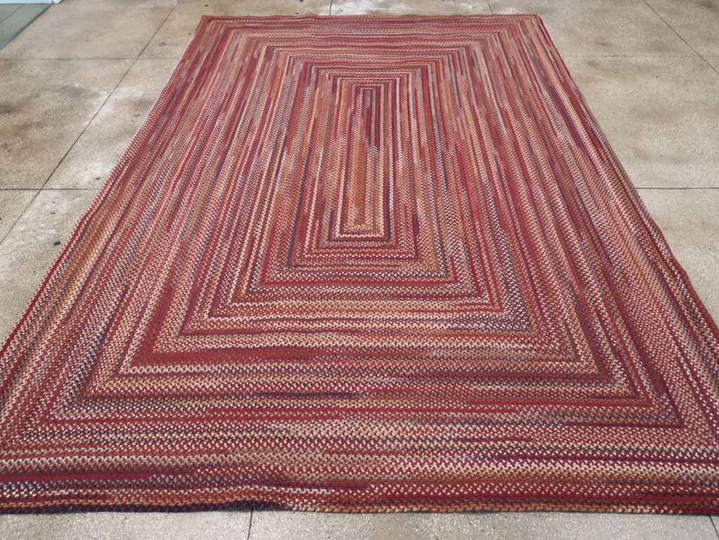 Modern American Braided Room Size Carpet, No.31821 - Gss