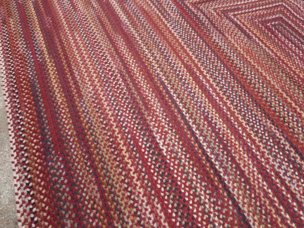 Modern American Braided Room Size Carpet, No.31821 - Gss