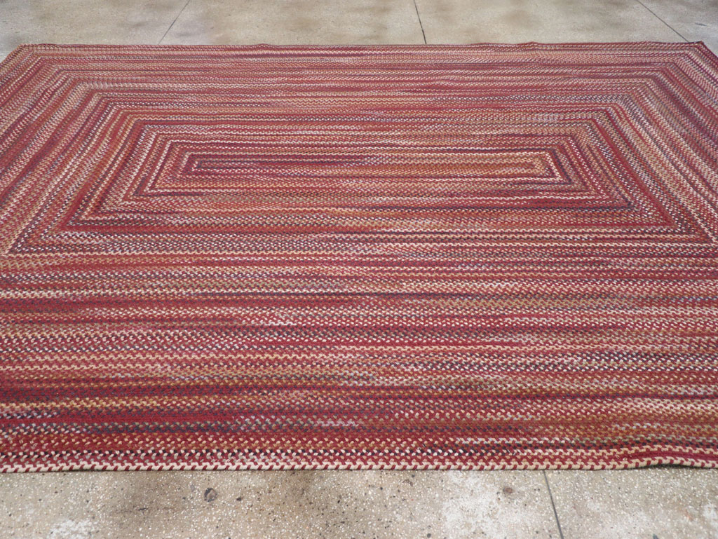 Modern American Braided Room Size Carpet, No.31821 - Gss