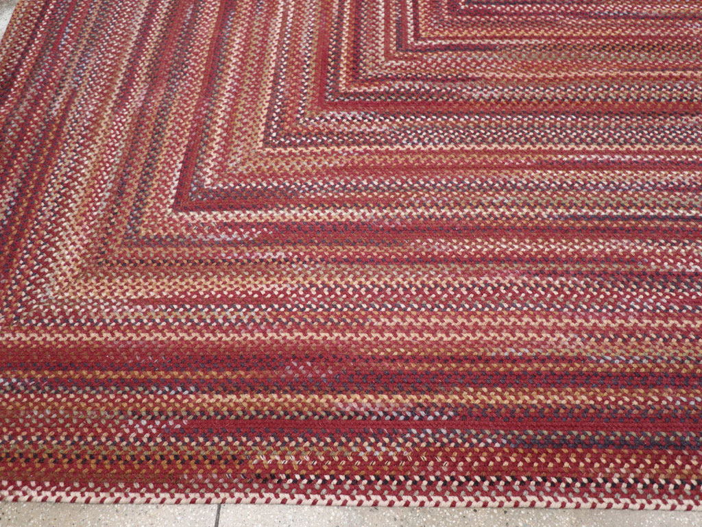 Modern American Braided Room Size Carpet, No.31821 - Gss