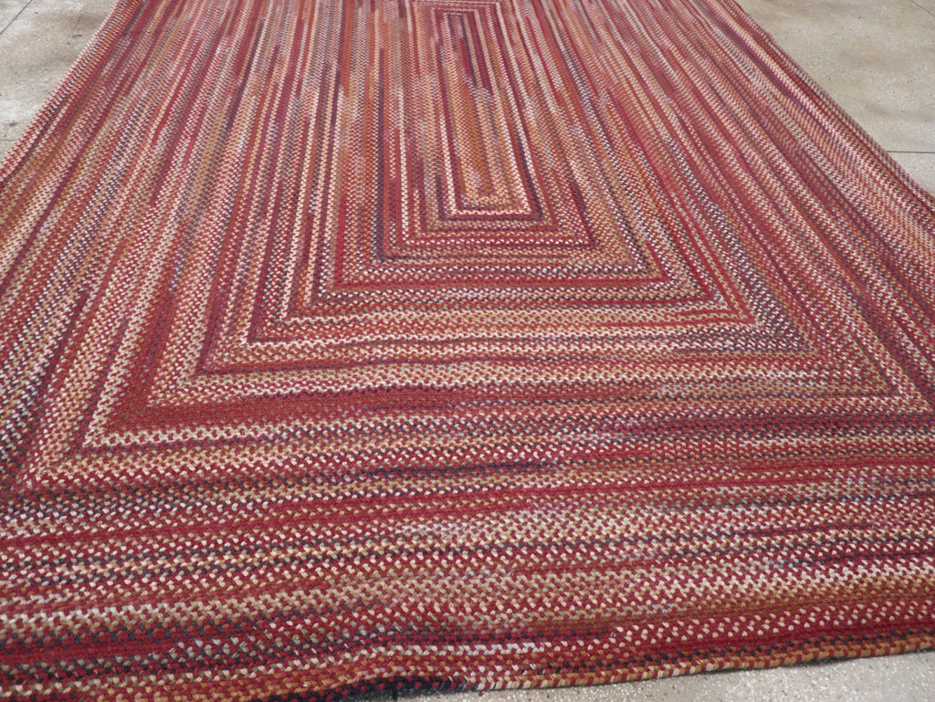 Modern American Braided Room Size Carpet, No.31821 - Gss