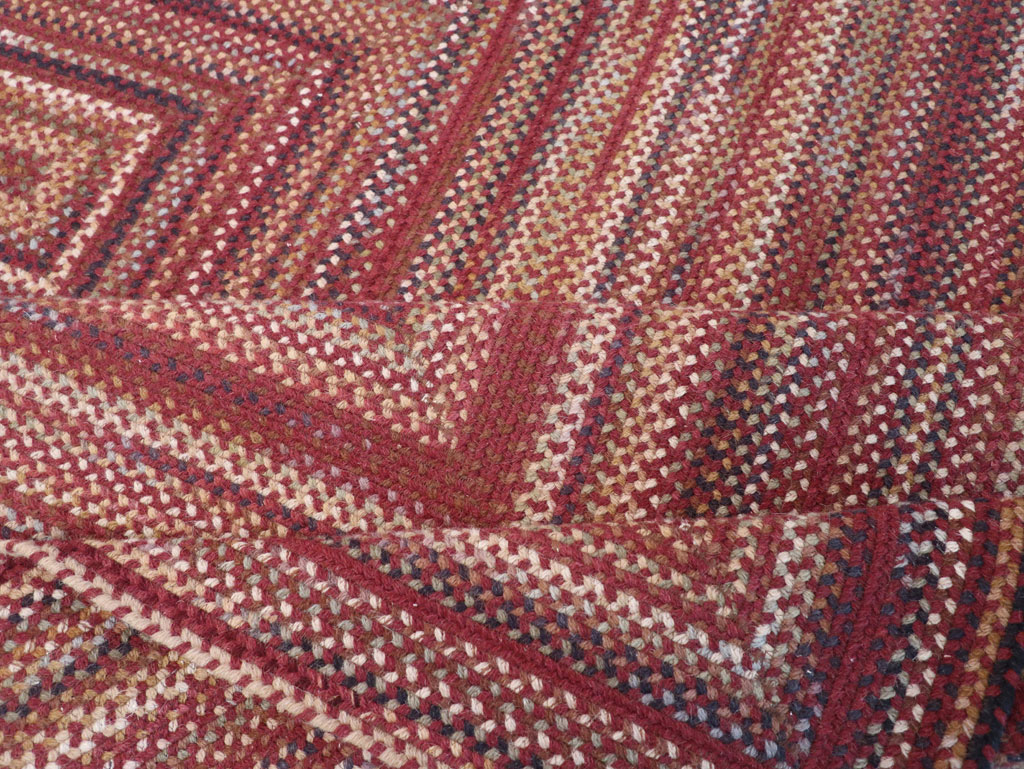 Modern American Braided Room Size Carpet, No.31821 - Gss