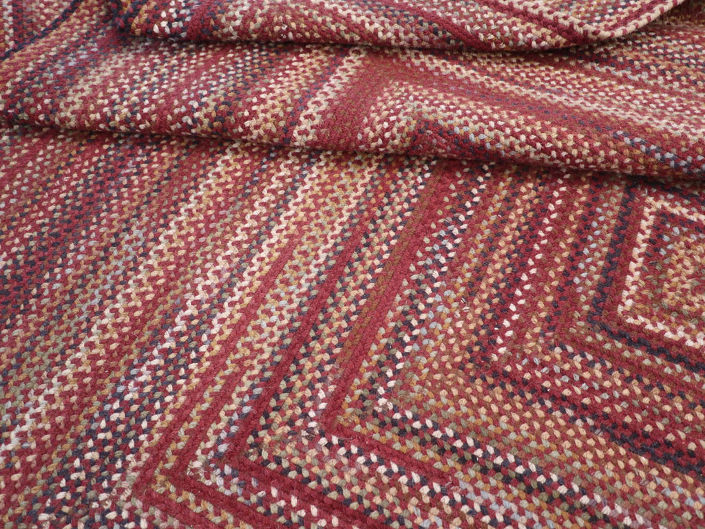 Modern American Braided Room Size Carpet, No.31821 - Gss