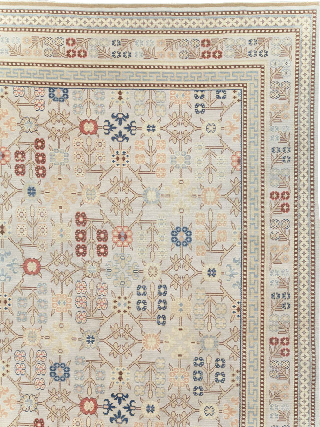 Modern East Turkestan Khotan Large Square Carpet, No.31825 - Gss