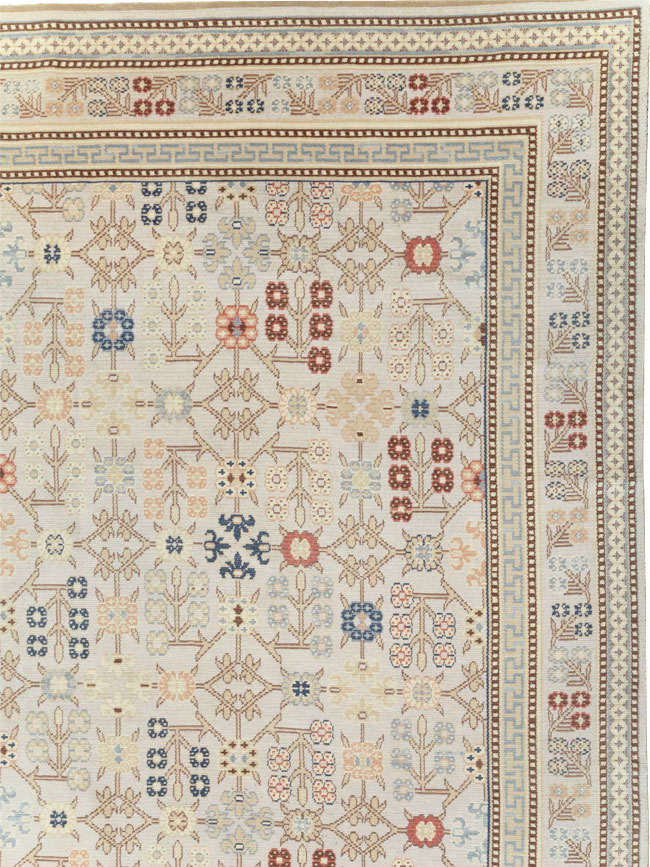 Modern East Turkestan Khotan Large Square Carpet, No.31825 - Gss