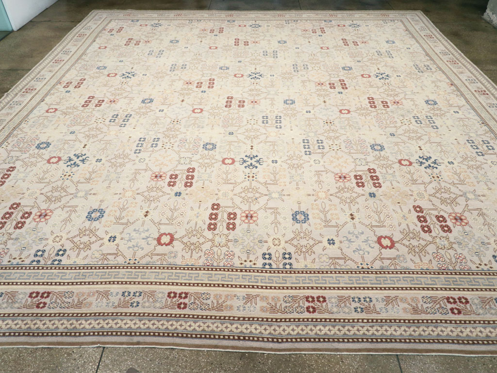 Modern East Turkestan Khotan Large Square Carpet, No.31825 - Gss