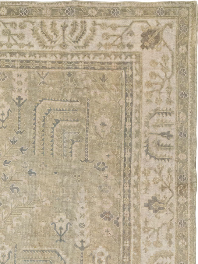 Antique Turkish Oushak Room Size Carpet, No.31826 - Gss