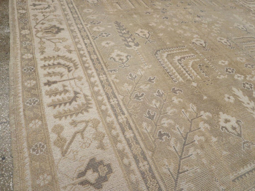 Antique Turkish Oushak Room Size Carpet, No.31826 - Gss