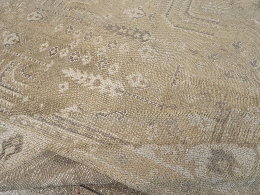 Antique Turkish Oushak Room Size Carpet, No.31826 - Gss