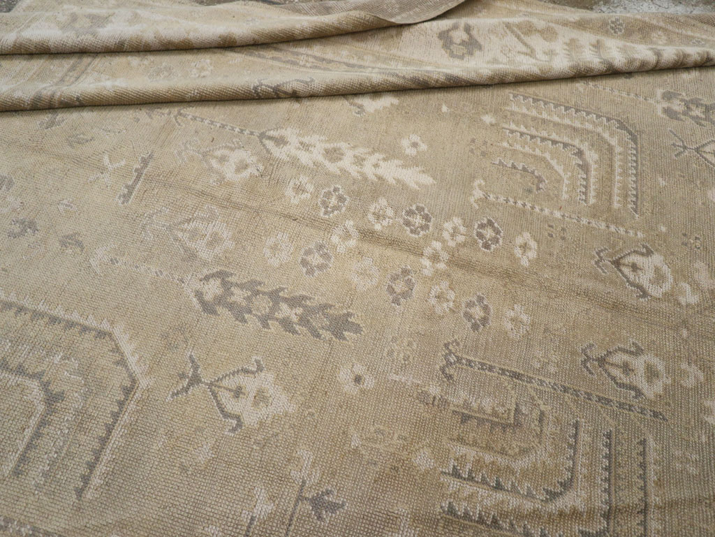 Antique Turkish Oushak Room Size Carpet, No.31826 - Gss