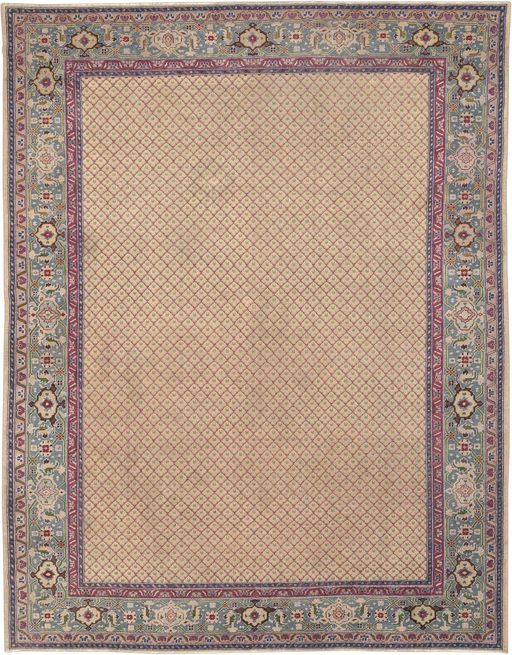 Vintage Indian Room Size Carpet, No.31828 - Gss