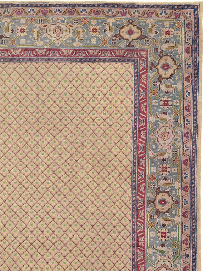 Vintage Indian Room Size Carpet, No.31828 - Gss