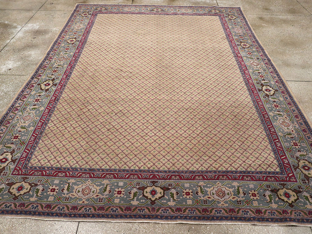 Vintage Indian Room Size Carpet, No.31828 - Gss