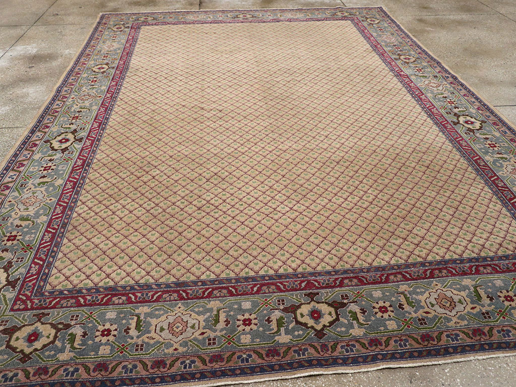 Vintage Indian Room Size Carpet, No.31828 - Gss