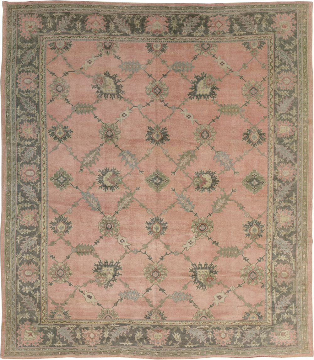 Antique Turkish Oushak Room Size Carpet, No.31829 - Gss