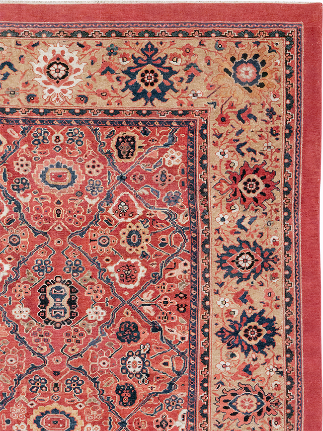Antique Persian Mahal Square Room Size Carpet, No.31836 - Gss