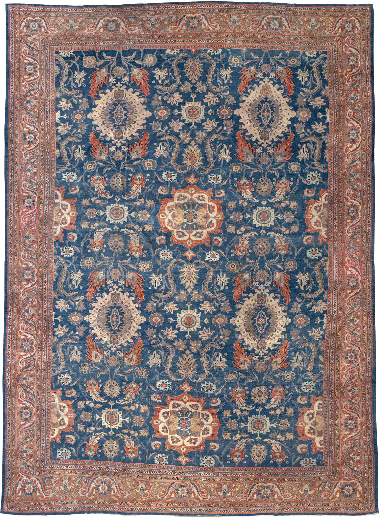 Antique Persian Sultanabad Oversize Rug, No.31847 - Gss