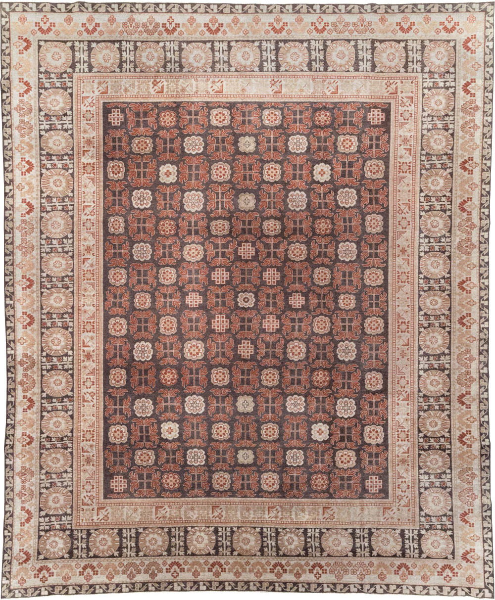 Modern East Turkestan Khotan Room Size Carpet, No.31848 - Gss