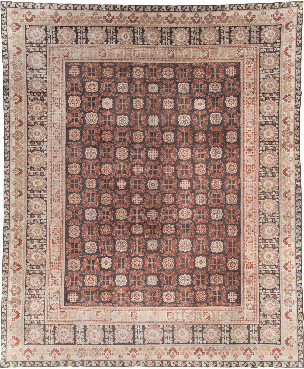 Modern East Turkestan Khotan Room Size Carpet, No.31848 - Gss
