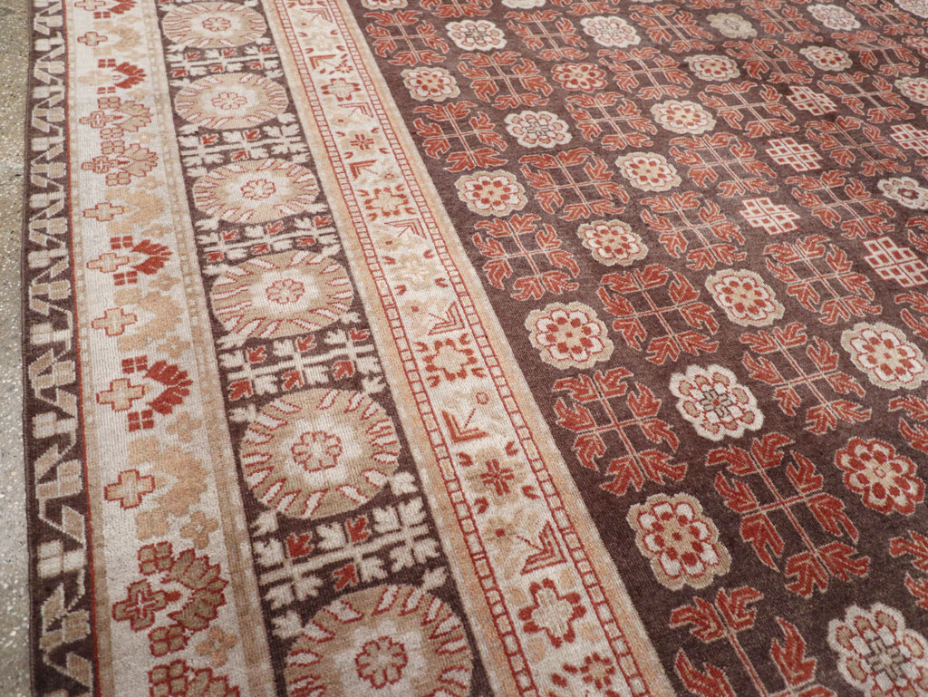 Modern East Turkestan Khotan Room Size Carpet, No.31848 - Gss