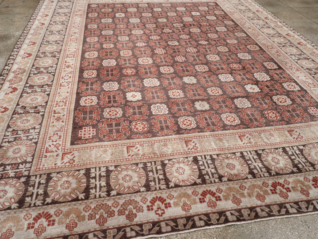 Modern East Turkestan Khotan Room Size Carpet, No.31848 - Gss