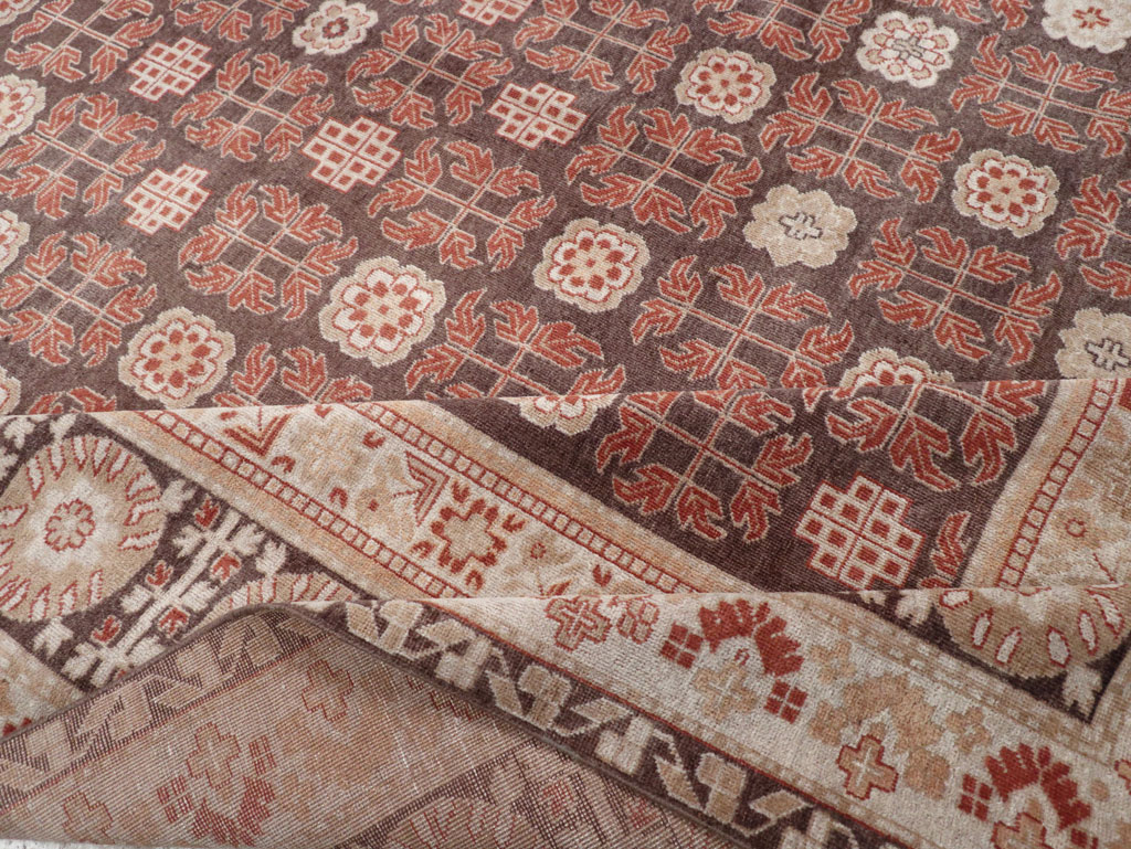 Modern East Turkestan Khotan Room Size Carpet, No.31848 - Gss