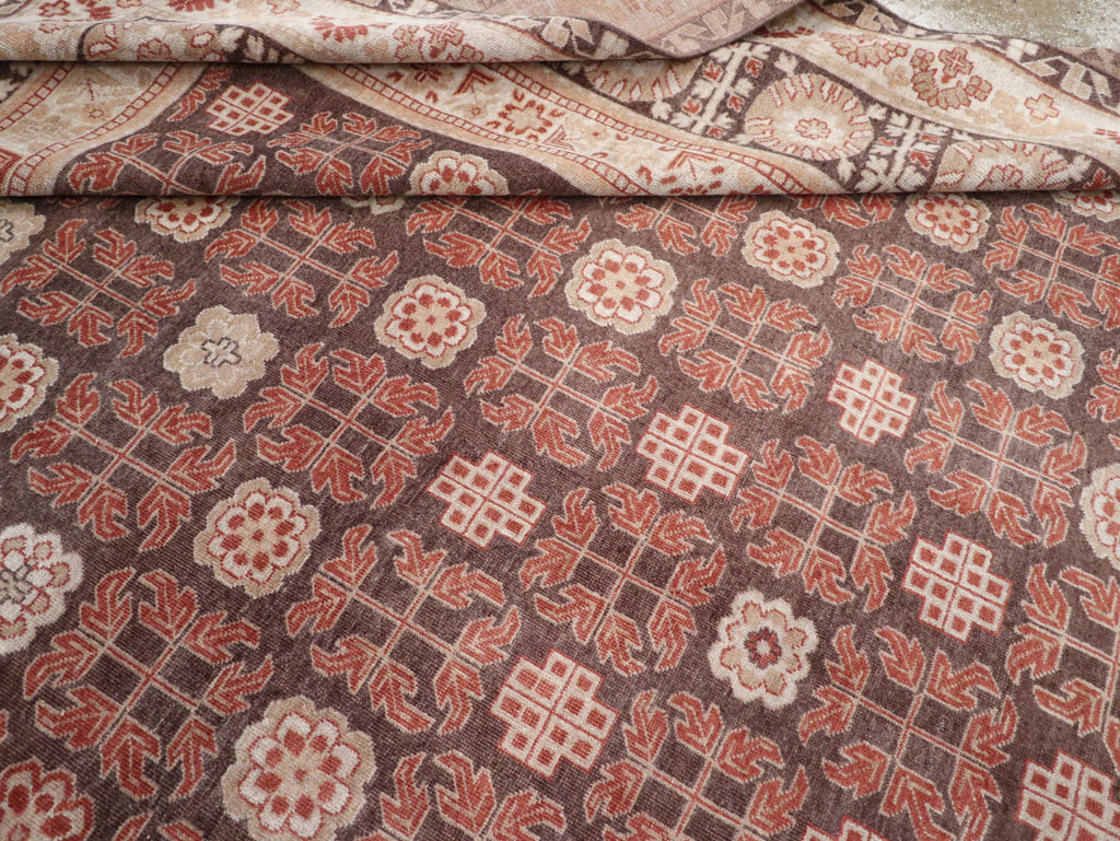 Modern East Turkestan Khotan Room Size Carpet, No.31848 - Gss