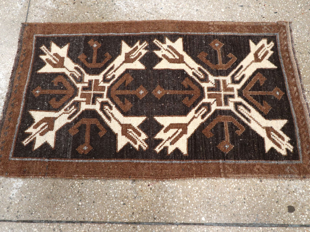 Vintage Turkish Anatolian Throw Rug, No.31855 - Gss