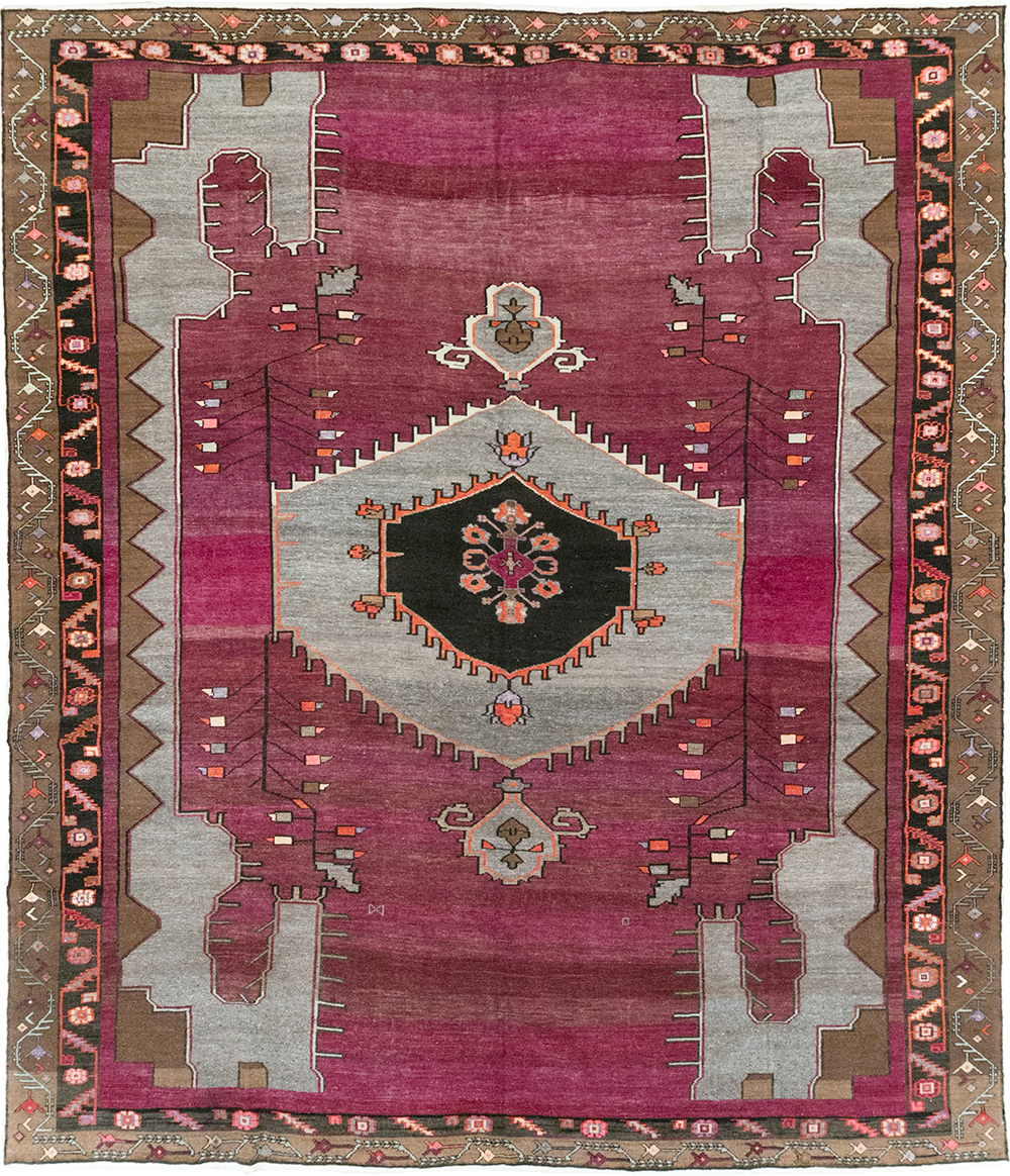 Vintage Turkish Anatolian Large Room Size Carpet, No.31863 - Gss