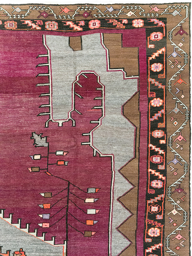 Vintage Turkish Anatolian Large Room Size Carpet, No.31863 - Gss