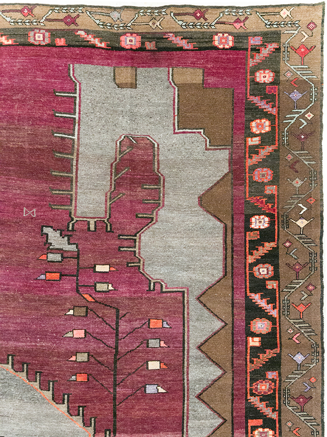 Vintage Turkish Anatolian Large Room Size Carpet, No.31863 - Gss