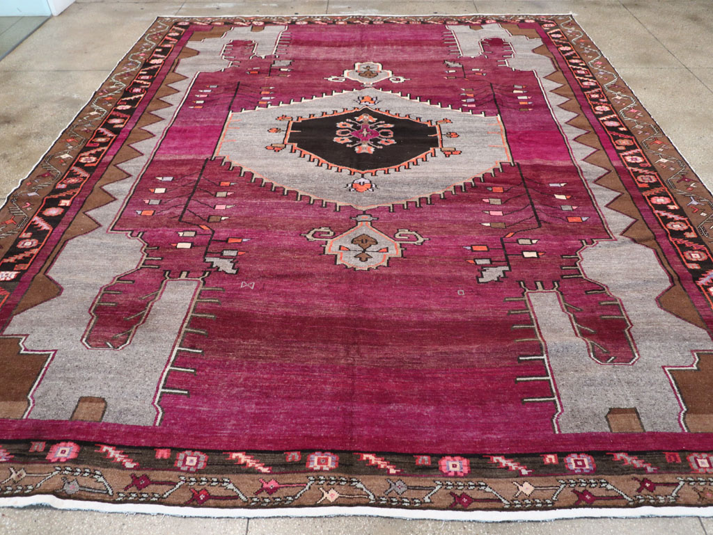 Vintage Turkish Anatolian Large Room Size Carpet, No.31863 - Gss