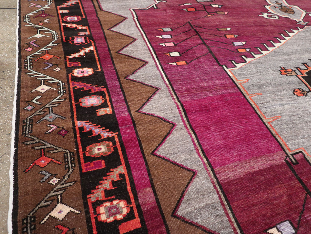 Vintage Turkish Anatolian Large Room Size Carpet, No.31863 - Gss