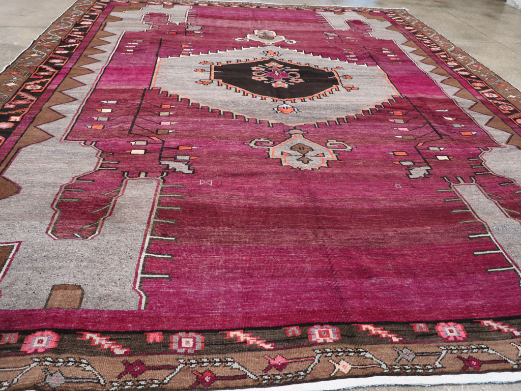 Vintage Turkish Anatolian Large Room Size Carpet, No.31863 - Gss