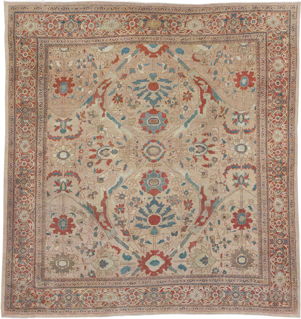 Antique Persian Mahal Room Size Carpet, No.31865 - Gss