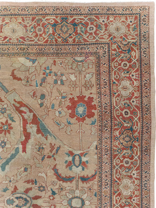 Antique Persian Mahal Room Size Carpet, No.31865 - Gss