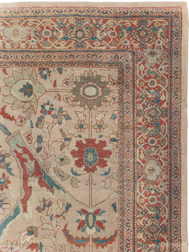 Antique Persian Mahal Room Size Carpet, No.31865 - Gss