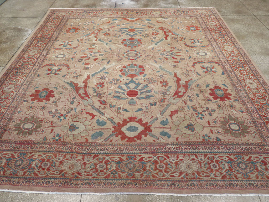 Antique Persian Mahal Room Size Carpet, No.31865 - Gss