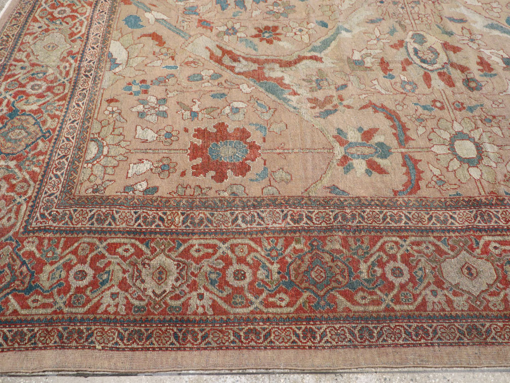 Antique Persian Mahal Room Size Carpet, No.31865 - Gss