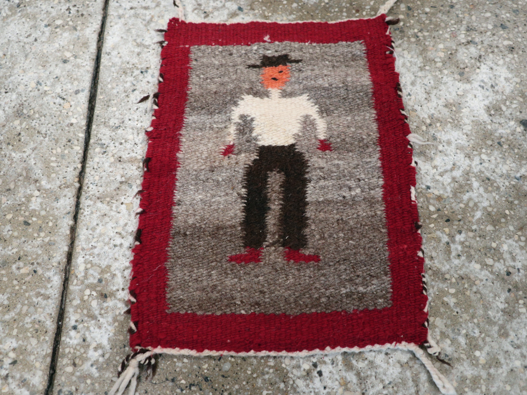 Vintage Pictorial Navajo Kilim, No.31866 - Gss