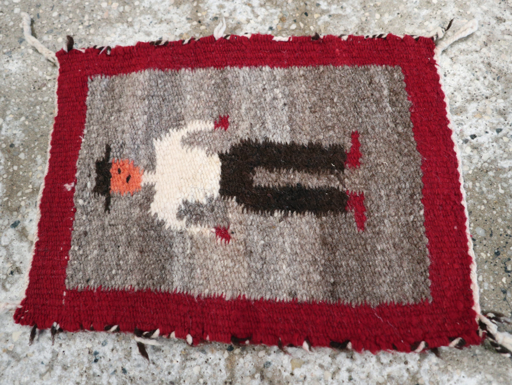 Vintage Pictorial Navajo Kilim, No.31866 - Gss